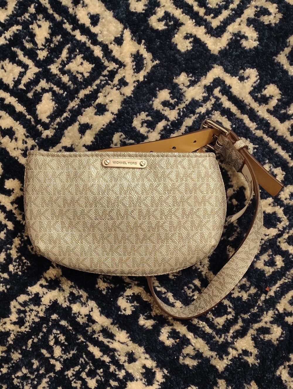 Michael Kors Gold Metallic Fanny Pack